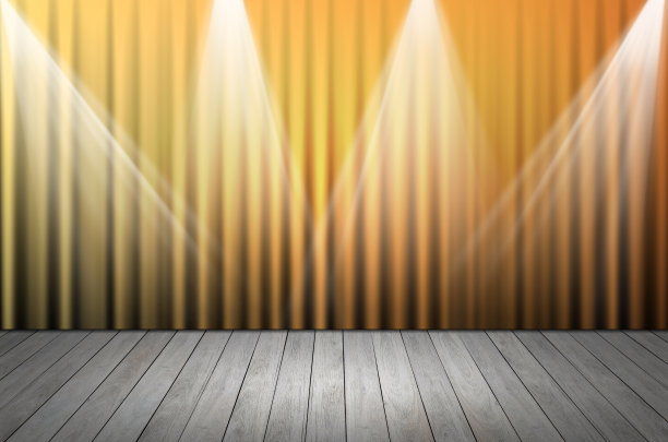 棕色的舞台灯光作为背景图片下载