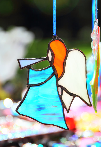 圣诞玻璃天使图片下载