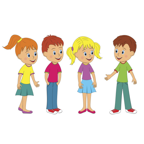 男孩和女孩交流图片下载