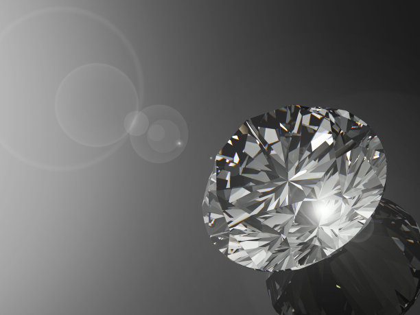 白色底色钻石，高品质图片下载
