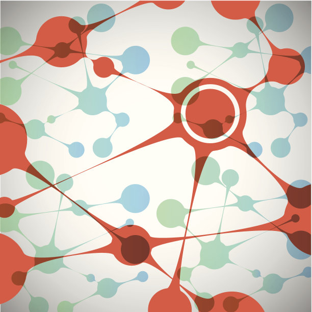 向量橙原子图片下载