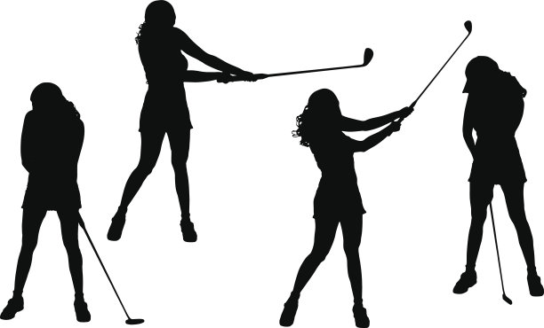 矢量剪影的女人。图片下载