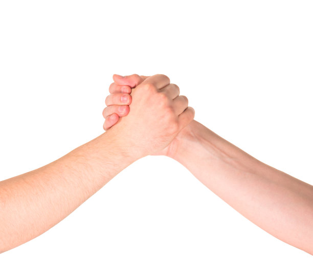 扳臂作文孤立图片下载