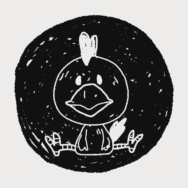 中国十二生肖鸡涂鸦图片下载