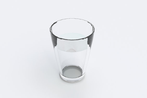 一杯水孤立在白色图片下载