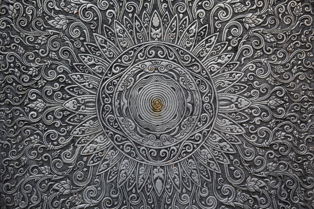 银墙，泰国传统图片下载