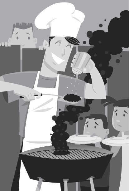 爸爸的孩子烧烤图片下载