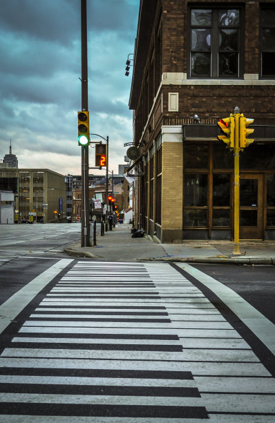 威斯康星州密尔沃基的钢琴人行横道图片下载