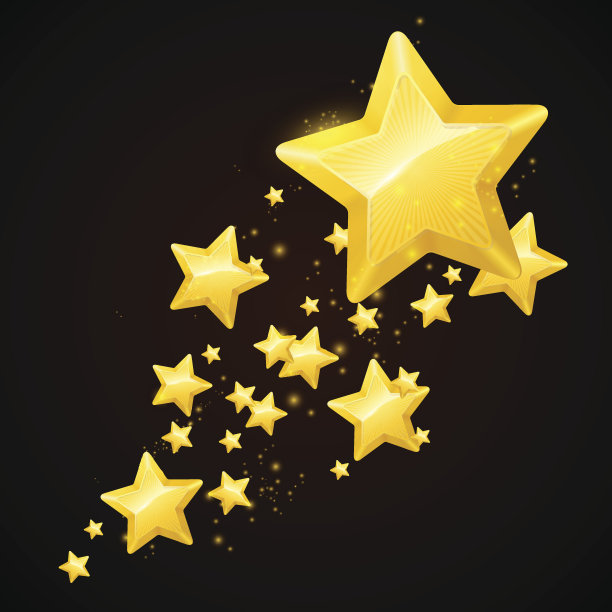 向量金星黑色背景设计图片下载