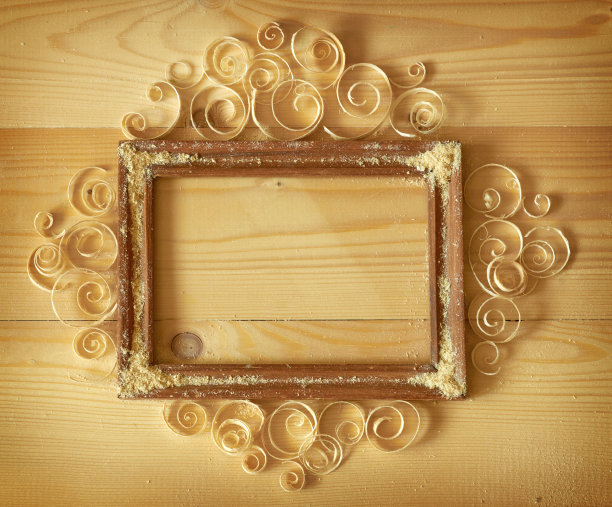 木制的巴洛克风格。图片下载