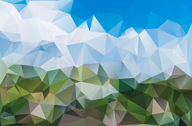 彩色多边形马赛克背景图片下载