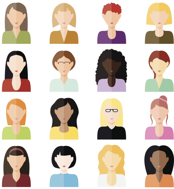 女性的图标图片下载