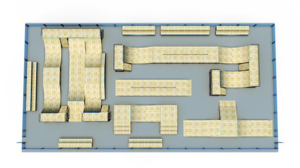 区域直排轮滑俯视图图片下载