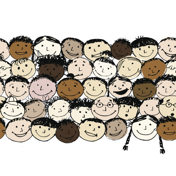 一群有趣的人，为你的设计无缝的背景图片下载