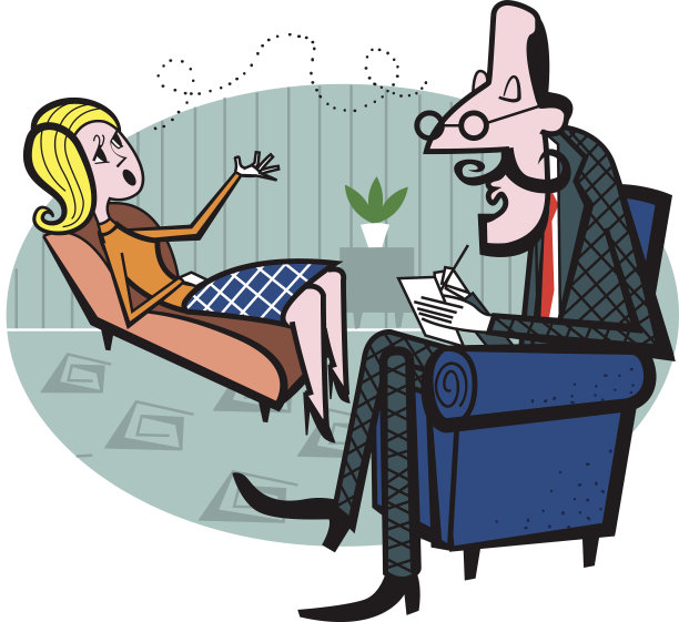 治疗师与患者交谈图片下载