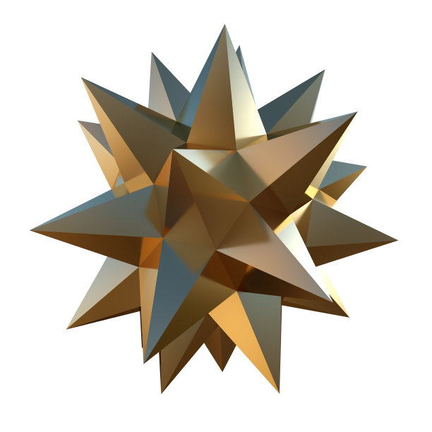 金色的形状图片下载