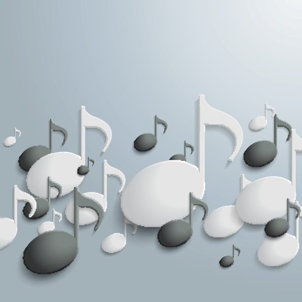 白人和黑人的音乐笔记图片下载