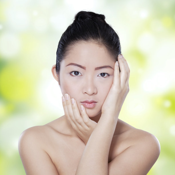 年轻中国女性的健康脸庞图片下载