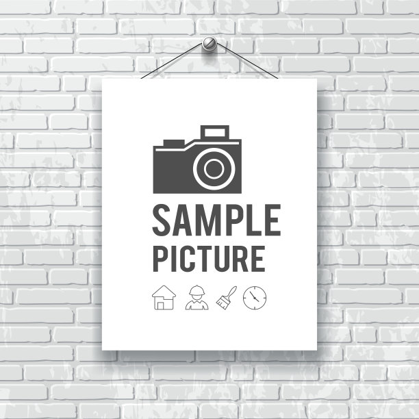 白色的纸上的灰色块墙背景图片下载