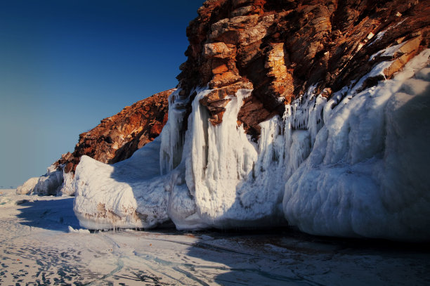 冰川融化。全球变暖。对照片进行了调色。图片下载