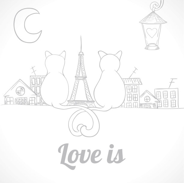 坐着的猫明亮的邀请图片下载