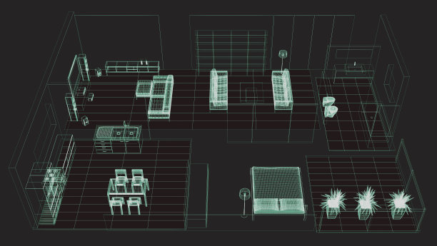 公寓的蓝图图片下载