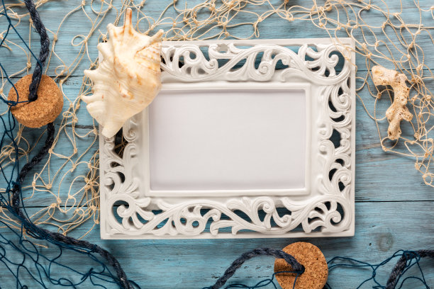 海运风格明信片图片下载