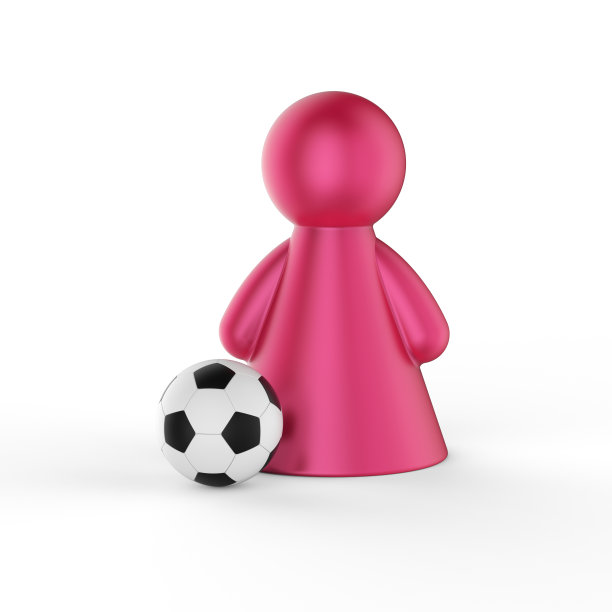 以足球与女人形象的抽象概念。图片下载