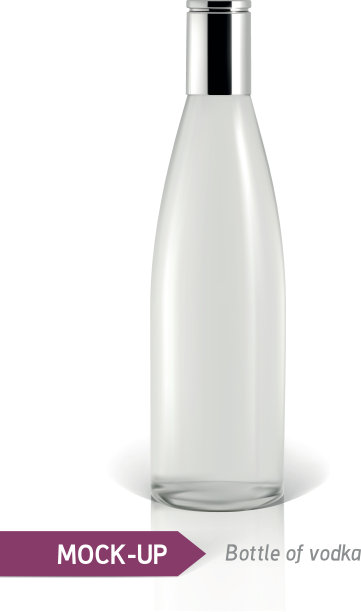 模型伏特加瓶子图片下载