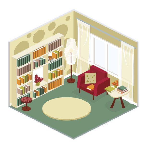 休息区的内部要等距图片下载