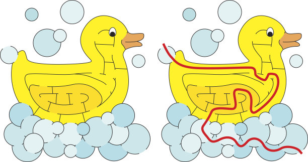 简单的鸭子迷宫图片下载
