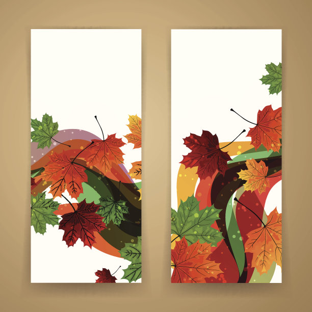 向量秋天横幅图片下载