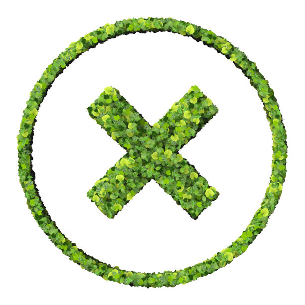 媒体控件x，错误，退出图标，由绿色树叶图片下载