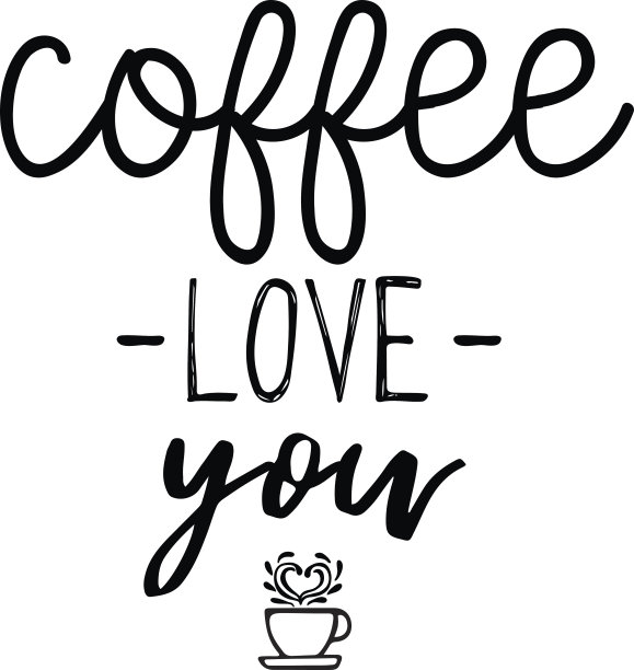 书法风格咖啡店推广动机。平面设计生活方式字体。素描杯灵感向量类型。报价咖啡排版集。图片下载