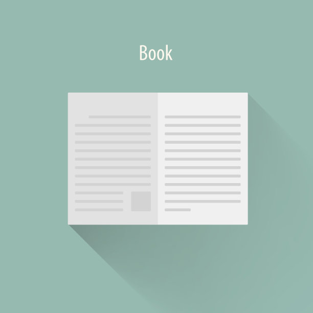 打开书图标，矢量EPS10。图片下载