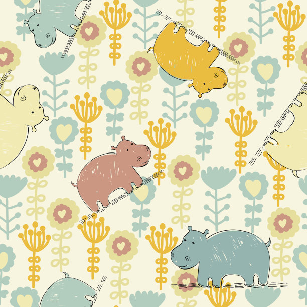 向量无缝模式素材图片