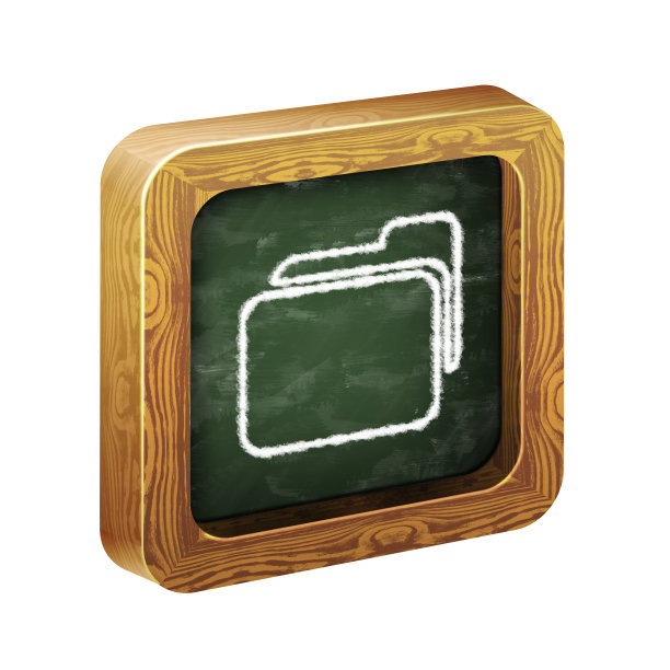 木制框架的图标，粉笔手绘图片下载