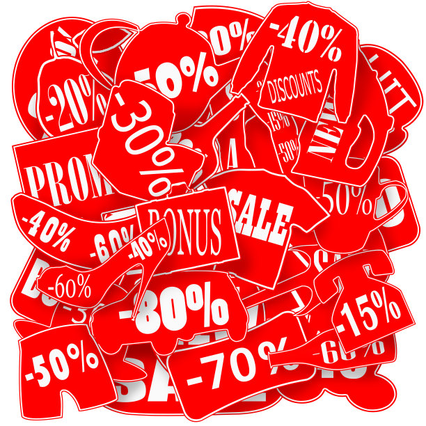 红色的贴纸图片下载