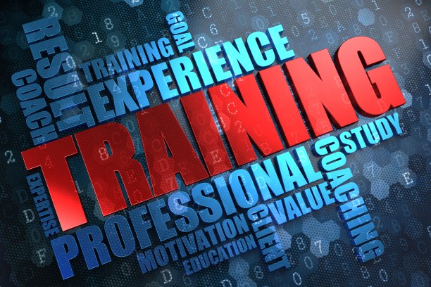 培训。Wordcloud概念。图片下载