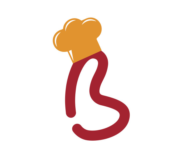 以厨师为主题的字母设计图片下载