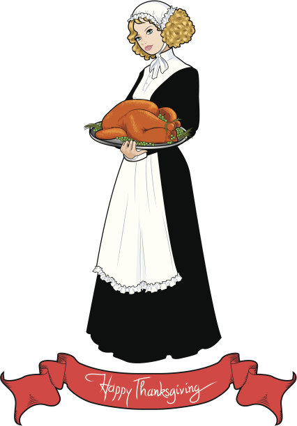 朝圣者与烤火鸡图片下载