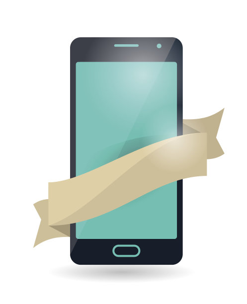 带彩带的手机图片下载