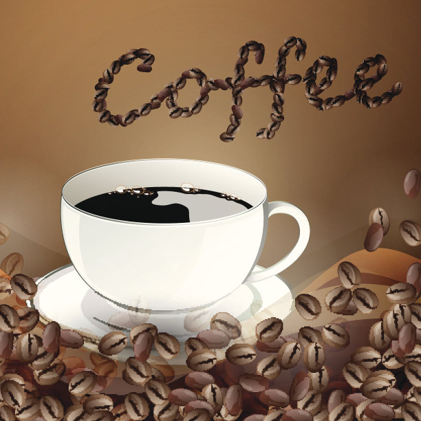 向量咖啡背景图片下载