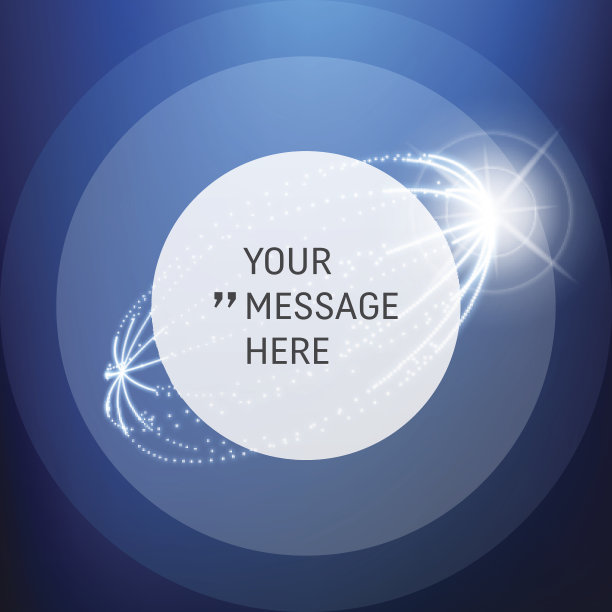 带有文本位置的圆形框架。蓝色背景。由点组成的椭球面。连接结构。三维网格设计。图片下载