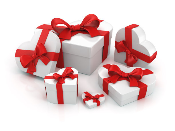红丝带礼盒情人节图片下载