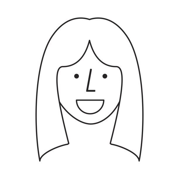 年轻女子头像素材图片