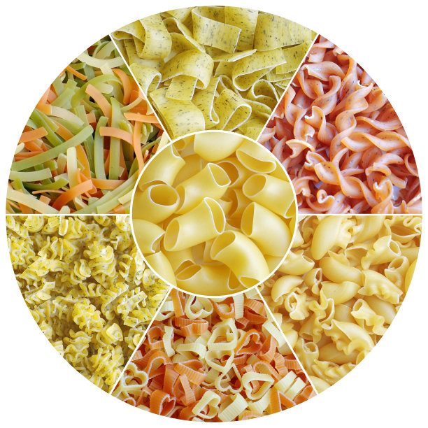 设置不同种类的意大利面图片下载