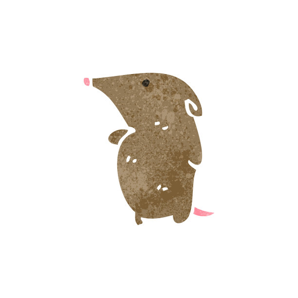 复古的卡通鼩图片下载