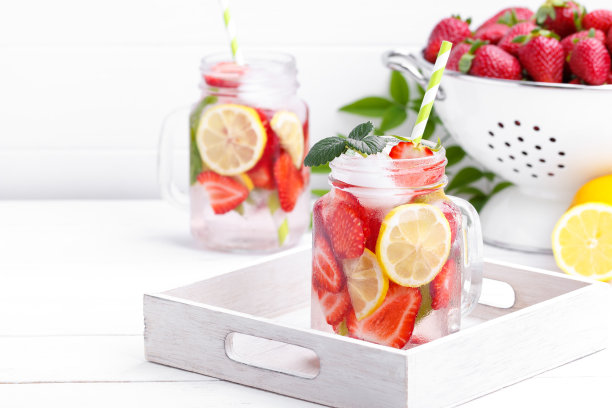 解毒水果浸泡水素材图片