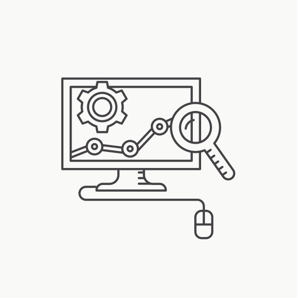 网络营销的概念。转化率优化矢量线图标。图片下载